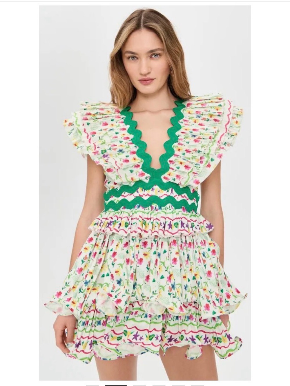 PRISMA DRESS 🌸 Floral Ruffle Mini - Picture 2 of 12